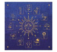 Telo In Velluto Per Divinazione Zodiac Tarot Viola 50x50cm Lo Scarabeo