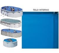 Liner Gre 610 cm - 375 cm - h 120 cm azzurro - overlap sp. 40/100