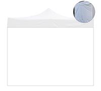 Telo laterale 3x2mt bianco impermeabile ricambio per gazebo richiudibile MARKET-PRO