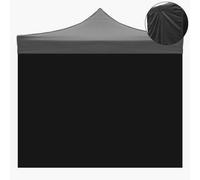 Telo laterale 3x2mt nero impermeabile di ricambio per gazebo richiudibile