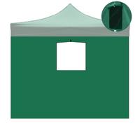 Divina Garden Telo laterale 3x2mt verde impermeabile con finestra per gazebo richiudibile 3x3mt - EG45382