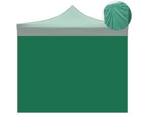 Telo laterale 3x2mt verde impermeabile per gazebo richiudibile 3x3mt