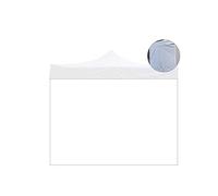 Divina Garden Telo Laterale 4,5x2mt Impermeabile Bianco Ricambio per Gazebo Richiudibile