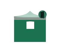 Divina Garden Telo laterale 3x2mt verde impermeabile con finestra per gazebo richiudibile 3x3mt - EG45382