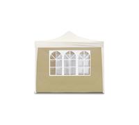 Divina Garden Telo laterale 3x2m beige con finestre per gazebo richiudibile 3x3mt - EG55281
