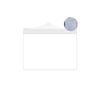 Divina Garden Telo Laterale 4,5x2mt Impermeabile Bianco Ricambio per Gazebo Richiudibile
