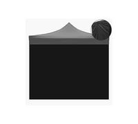 Divina Garden Telo Laterale 3x2mt Nero Impermeabile di Ricambio per Gazebo Richiudibile