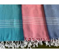 Telo Mare 100% cotone Fouta Leggero Morbido Spiaggia Asciugatura Rapida