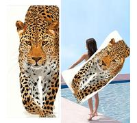 Telo Mare, 100 x 200 cm Telo Mare Microfibra Grande, animali leopardi Asciugamano Microfibra, Asciugatura Rapida, Teli Bagno Senza Sabbia, Uomo, Donna, Spiaggia, Sauna, Fitness, Yoga Teli Mares d-247