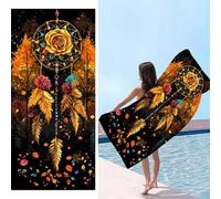 Telo Mare, 100 x 200 cm Telo Mare Microfibra Grande, La rete dei sogni Asciugamano Microfibra, Asciugatura Rapida, Teli Bagno Senza Sabbia, Uomo, Donna, Spiaggia, Sauna, Fitness, Yoga Teli Mares d-87