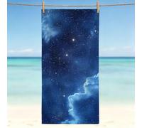 Telo Mare 200 x 100 cm - sogno Telo Mare Microfibra, Salvietta da Spiaggia Compatta per Viaggi, Antisabbia, Asciugatura Rapida, Assorbente, Asciugamano Salvaspazio, Lavabile, Cielo stellato 0l-350