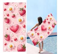 Telo Mare, 70 x 140 cm Telo Mare Microfibra Grande, amore frutta Asciugamano Microfibra, Asciugatura Rapida, Teli Bagno Senza Sabbia, Uomo, Donna, Spiaggia, Sauna, Fitness, Yoga Teli Mares d-11