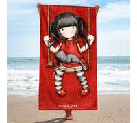 Gorjuss Santoro Bambola Gatto Asciugamano in Cotone Telo Mare 70x140cm Bambini