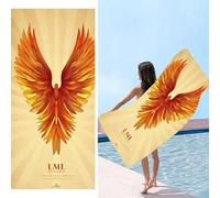 Telo Mare, 80 x 160 cm Telo Mare Microfibra Grande, Le ali Asciugamano Microfibra, Asciugatura Rapida, Teli Bagno Senza Sabbia, Uomo, Donna, Bambina, Spiaggia, Sauna, Fitness, Yoga Teli Mares d-180