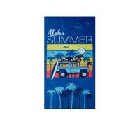 Telo Mare 80x160 Spugna Stampato Piscina Spiaggia California Aloha Summer