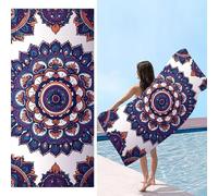 Telo Mare, 90 x 180 cm Telo Mare Microfibra Grande, Mantello Asciugamano Microfibra, Asciugatura Rapida, Teli Bagno Senza Sabbia, Uomo, Donna, Bambina, Spiaggia, Sauna, Fitness, Yoga Teli Mares d-779