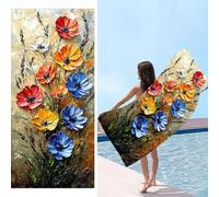 Telo Mare, 90 x 200 cm Telo Mare Microfibra Grande, Colore parole Asciugamano Microfibra, Asciugatura Rapida, Teli Bagno Senza Sabbia, Uomo, Donna, Spiaggia, Sauna, Fitness, Yoga Teli Mares d-126