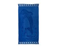 Telo mare 90x165 cm delfino blu