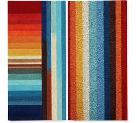 Telo Mare 90x180 cm, Set da 2 Microfibra Asciugamani Teli da Spiaggia Asciugatura Rapida e Anti-Sabbia Palestra Grande xxl Uomo Donna Accessori Beach Towel Grandi per Piscina (Rosso A Strisce) z-5379
