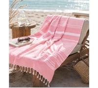 Telo mare a righe in cotone ultra morbido con nappe - Asciugatura rapida, stile turco, 90x170 cm Rendi indimenticabili le tue giornate in spiaggia con il nostro telo mare turco di alta qualità. Realiz