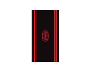 TELO MARE AC MILAN 90X170 CM PRODOTTO UFFICIALE ASCIUGAMANO CALCIO ORIGINALE