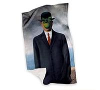 Telo Mare Asciugamano in Spugna Replica Quadro "Il Figlio Dell'uomo" Fullprint Personalizzato Idea Regalo Estate Mare Piscina Vacanze Opere D'arte Arte Colorato Con Stampa Personalizzata 100x150cm