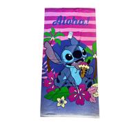Telo Mare Bambina Disney Lilo & Stitch In Spugna Piscina Spiaggia Asciugamano