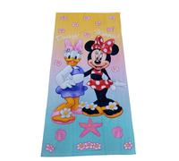 Telo Mare Bambina Disney Minnie & Daisy In Spugna Piscina Spiaggia Asciugamano
