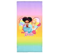 CARTOON Telo mare Barbie in microfibra di poliestere asciugamano per bambini 240 gsm dimensione 70 x 140 cm spiaggia piscina