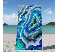 Telo Mare Blu Scuro Telo Mare Grande 70x140cm Asciugamano Palestra Microfibra Retro Stuoia Spiaggia Leggero e ad Asciugatura Grandi Asciugamano Palestra per Uomo Donna per Piscina Bagno Travel W2-892