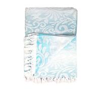 Telo Mare Coprilettino in jacquard Fouta per sdraio lettino Preziosa Home 0942