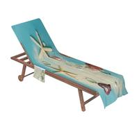 Telo Mare Coprisedia con Sacco di Stoccaggio 210,82 cm x 73,66 cm | Copertura per sdraio da giardino per cortile, terrazza, picnic, spa, hotel, sole prendere il sole