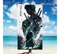 Telo Mare da spiaggia Zoro One piece 70x140 cm asciugamano asciugatura rapida