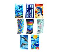 Telo mare Delfini ad asciugatura rapida e leggero extra large 70140 cm