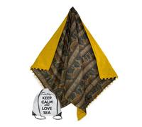 TELO mare doppio KIKOY Leopardo Africano in COTONE e in SPUGNA con ZAINO KEEP