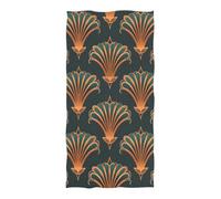 Telo Mare Elegant Art Deco Style Seamless Pattern Asciugamano Spiaggia Asciugatura Rapida Senza Sabbia Telo da Viaggio, per Camper, Barca A Vela, Sport, 80x130cm