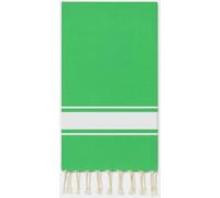 Telo Mare Fouta 100% Cotone, Made in Italy Stile Orientale ideale per Sauna, Yoga, Picnic - Telo Spiaggia e Piscina - Asciugamano Bagno e Doccia Lavabile in Lavatrice (Verde, Grande 90x160)