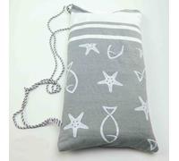 Telo mare FOUTA per LETTINO 75x195 cm. con cuscino FISHY