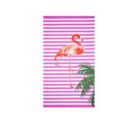 Telo Mare Grande 100x160 Jacquard Spugna Asciugamano Spiaggia Maui Flamenco