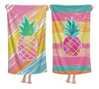 Telo Mare Grande 100x180cm Teli Mare Microfibra Spiaggia Ananas Telo Palestra Uomo, Stuoia Spiaggia Leggero Portatile,Beach Towel Ragazza Morbido Compatto Assorbente per Bagno Piscina Sauna Yoga M-787