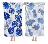 Telo Mare Grande 100x180cm Teli Mare Microfibra Spiaggia Ananas Telo Palestra Uomo, Stuoia Spiaggia Leggero Portatile,Beach Towel Ragazza Morbido Compatto Assorbente per Bagno Piscina Sauna Yoga M-708