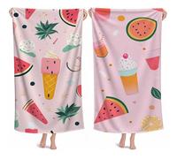 Telo Mare Grande 100x180cm Teli Mare Microfibra Spiaggia Frutta Telo Palestra Uomo, Stuoia Spiaggia Leggero Portatile,Beach Towel Ragazza Morbido Compatto Assorbente per Bagno Piscina Sauna Yoga M-747
