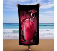 Telo Mare Grande 100x220cm, Telo Mare Microfibra Spiaggia, Uomo e Donna Stuoia Spiaggia Leggero e Portatile, Asciugatura Rapida Asciugamani Microfibra Assorbente, per Palestra Viaggi (Rosa) C-9370