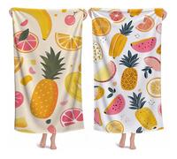 Telo Mare Grande 220x100cm Teli Mare Microfibra Spiaggia Frutta Telo Palestra Uomo, Stuoia Spiaggia Leggero Portatile,Beach Towel Ragazza Morbido Compatto Assorbente per Bagno Piscina Sauna Yoga M-761