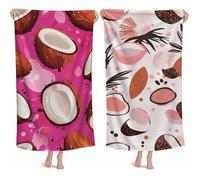 Telo Mare Grande 220x100cm Teli Mare Microfibra Spiaggia Frutta Telo Palestra Uomo, Stuoia Spiaggia Leggero Portatile,Beach Towel Ragazza Morbido Compatto Assorbente per Bagno Piscina Sauna Yoga M-647