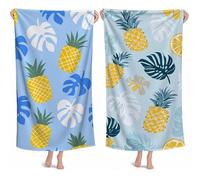 Telo Mare Grande 220x100cm Teli Mare Microfibra Spiaggia Frutta Telo Palestra Uomo, Stuoia Spiaggia Leggero Portatile,Beach Towel Ragazza Morbido Compatto Assorbente per Bagno Piscina Sauna Yoga M-685