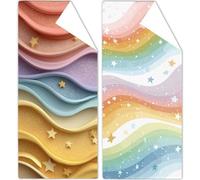 Telo Mare Grande 80x160cm Colorato Telo Mare Microfibra Pianura Stuoia Spiaggia 2 Pezzi, Compatta Antisabbia, Asciugatura Rapida, Teli Palestra per Spiaggia Palestra Yoga Viaggi Sauna Regalo OC-451