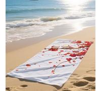 Telo Mare Grande Bianco Telo Mare Bambina Asciuga in un Lampo Telomare Anti-Sabbia Beach Towel Assorbente Ideale per Spiaggia Subacquea Surf Attività Avanzato Dimensioni 75x150cm Stile Cinese bz-223