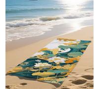 Telo Mare Grande Bianco Telo Mare Bambina Asciuga in un Lampo Telomare Anti-Sabbia Beach Towel Assorbente Ideale per Spiaggia Subacquea Surf Attività Avanzato Dimensioni 90x200cm Stile Cinese bz-237