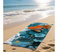 Telo Mare Grande Bianco Telo Mare Bambina Asciuga in un Lampo Telomare Anti-Sabbia Beach Towel Assorbente Ideale per Spiaggia Subacquea Surf Attività Avanzato Dimensioni 70x140cm Stile Cinese bz-221